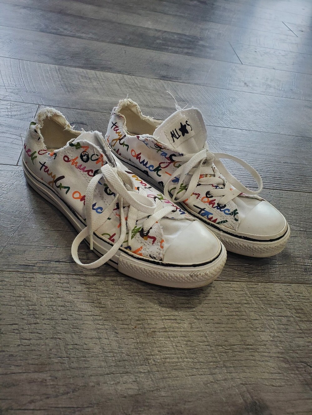 Chuck Taylor Converse Multi Color Graffiti Shoes